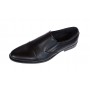 Pantofi barbati eleganti piele naturala fara siret Negru - GKR87N